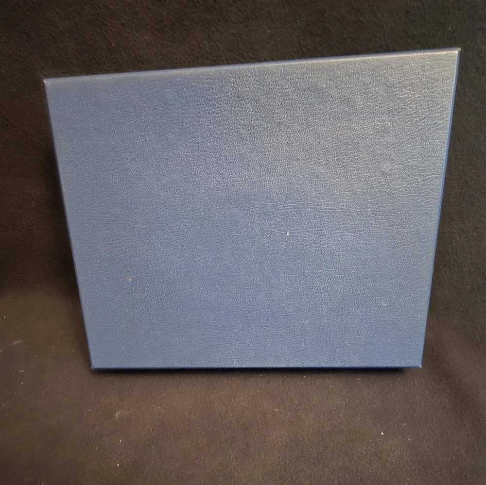 Avon Blue And Gold Jewelry Box